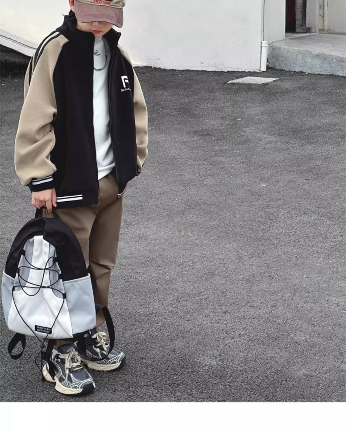 2024 neue lose Frühling und Herbst vielseitige Strickjacke, Mädchen hübscher Hoodie, Baseball-Jacke, trendy_voghion.com