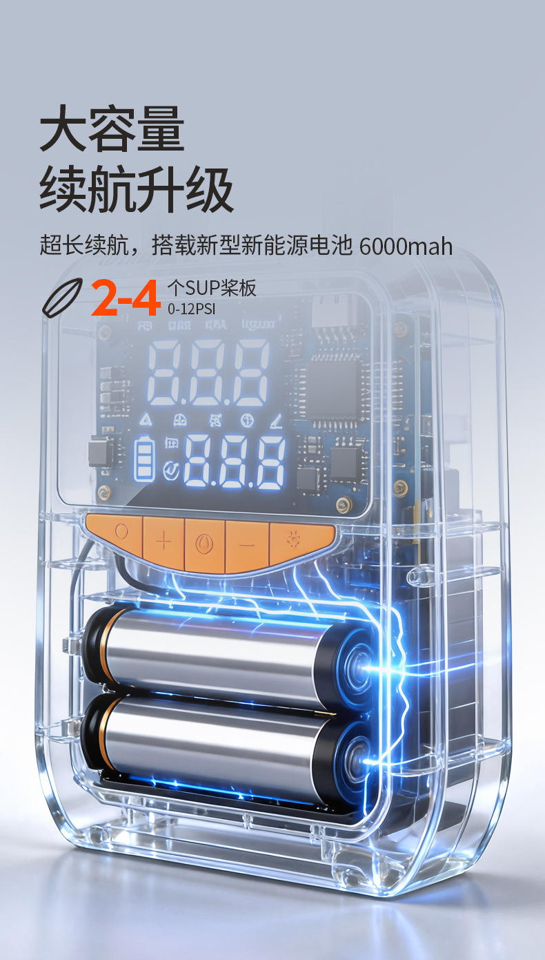 Amazon's Popular Electric Car Air Pump, Smart Dual Digital Display Tire Inflator, Portable Lighting Air Pump