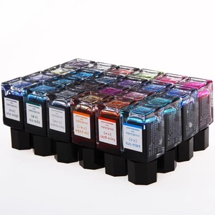 Japan Baile Ink-15 Natural Color Sunset Ink 15ml Non-Carbon 24-Colorful Ink Color Ink Does Not Block the Pen