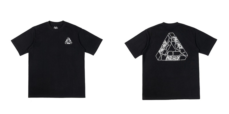 欧米の潮牌palace三角形双紗プリント高品質男女カジュアル半袖tシャツ|undefined