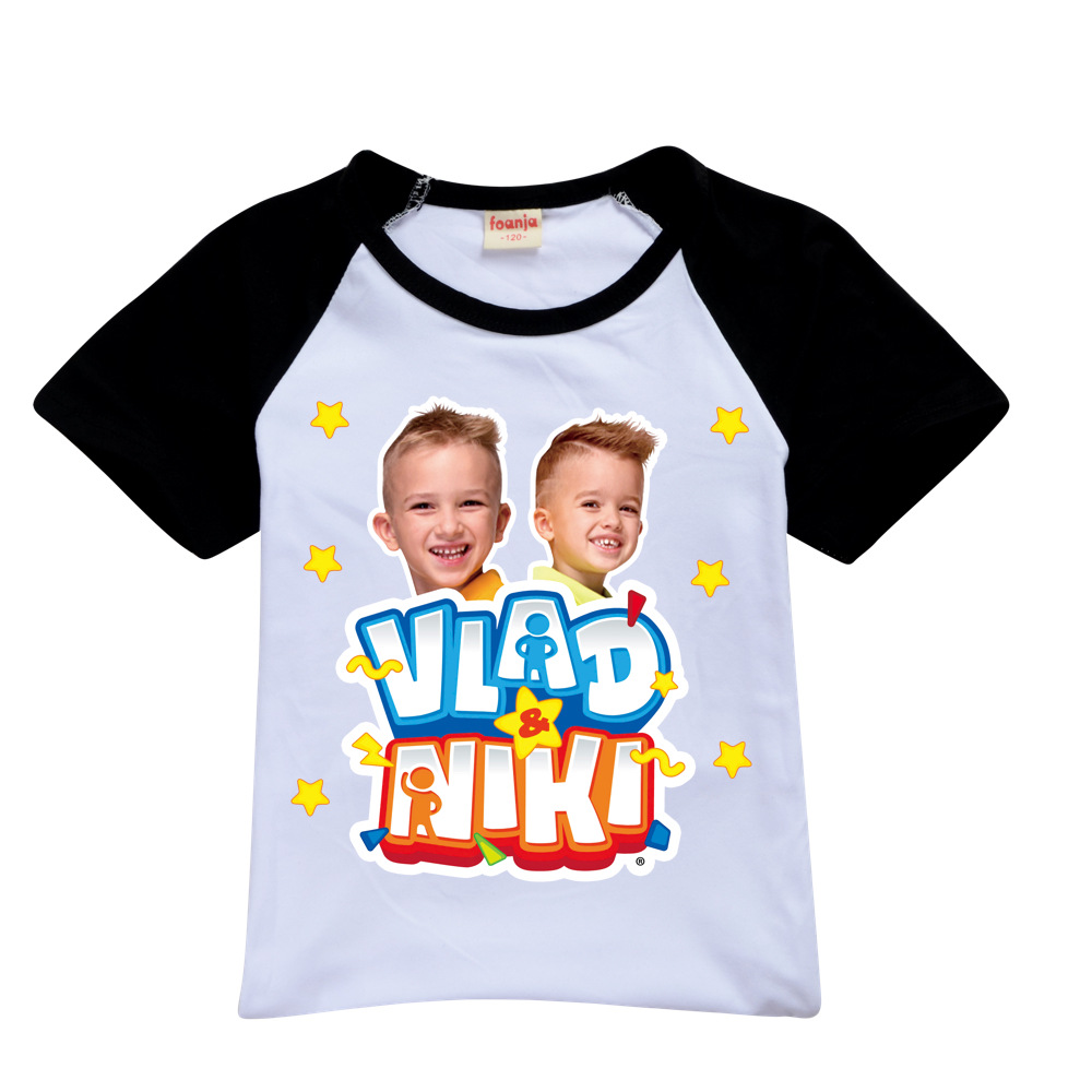 Jungen Sommer Vlad Niki Sets Kurzarm T-Shirt Shorts 2 Stück Anzug Casual Sportswear Kinder kleidung Trainings anzug für Teenager Mädchen – Detail 16
