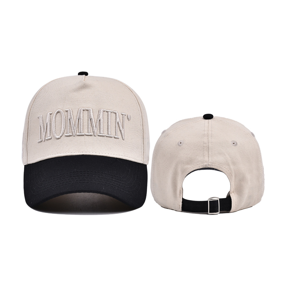 154g Weight Baseball Cap Hats Type Holiday, Shopping Occasion Cotton Material Letter, Color Block Pattern All Seasons Season Unisex Gender Simple Style Style Curved Eaves Rim Unisex Simple Style Letter Color Block Curved Eaves Baseball Cap 3