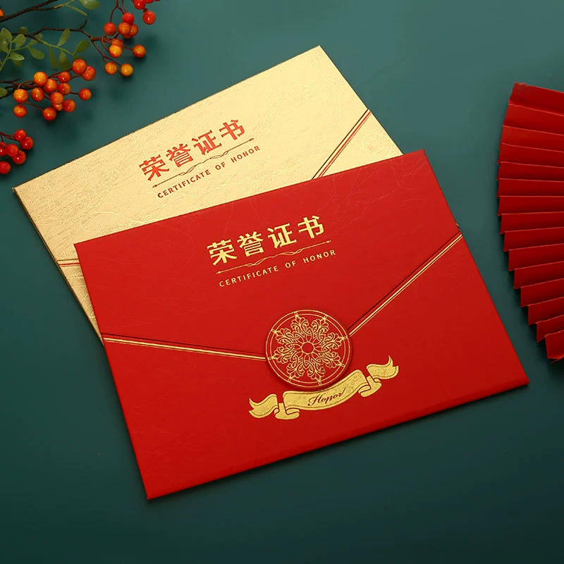 30% скидка на Certificate of Honor, Назначение письма, Перламутровый кейс Certificate of Completion Production, Certificate of Merit, Red Blue A4 Внутренняя страница