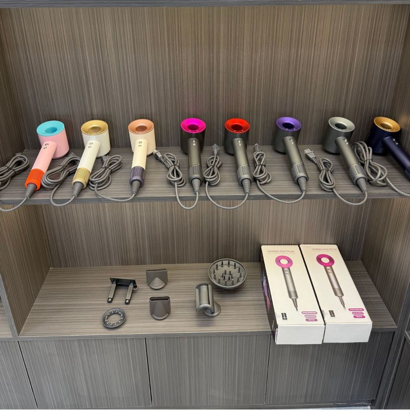 高速電気ヘアサロン家庭用ハイパワーマイナスイオンブレードレス中空ヘアドライヤー欧米仕様|undefined