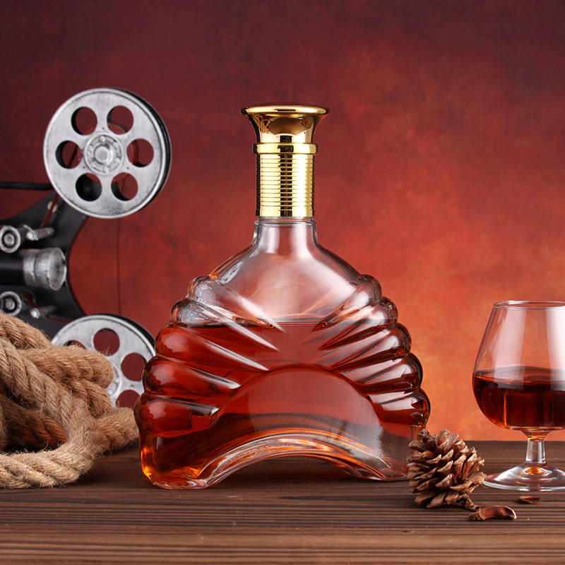 源头工厂水晶玻璃瓶汽水饮料空瓶葡萄酒分装瓶威士忌空瓶
