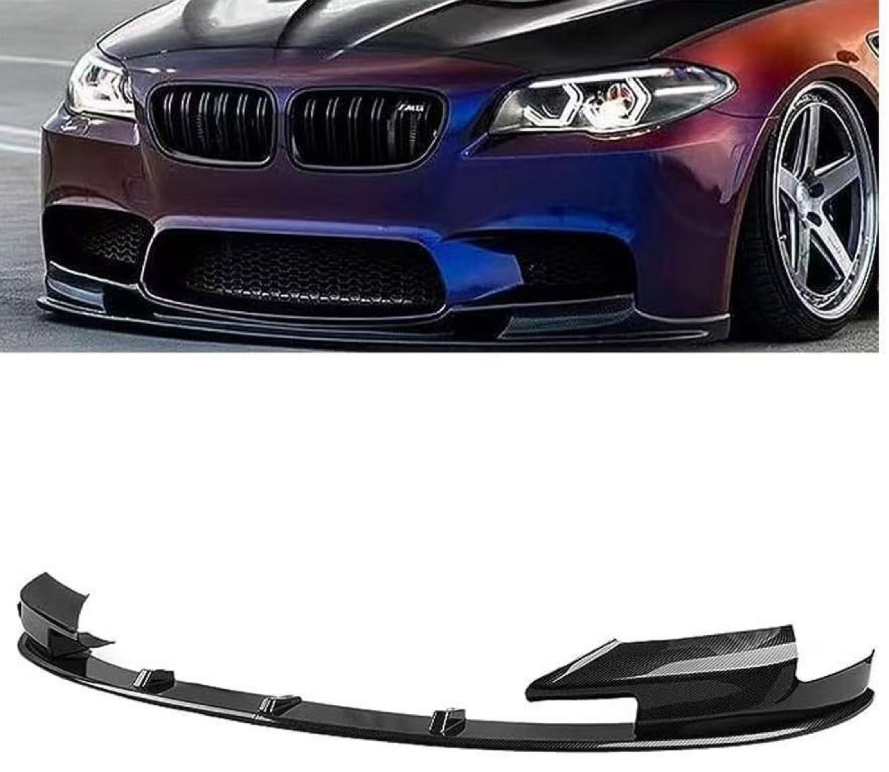 Front Bumper Lip Spoiler for BMW 5 Series F10 F11 F18 M5 2011-2017
