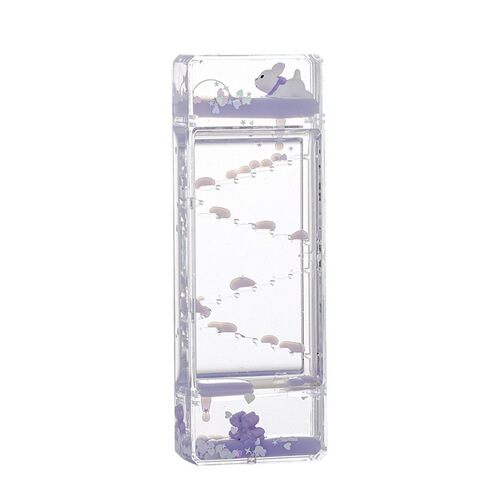 Rectangular cartoon necklace rabbit oil drop hourglass office desk decoration ornaments student birthday gift children's toys