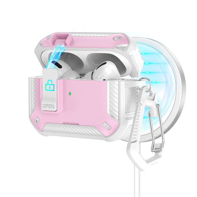 新型AirPods Pro 3保護ケース Apple 弾性カバーイヤホンケース AirPods 第4世代 マグネット式スタンドイヤホンケース|undefined