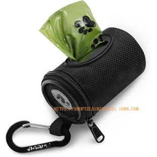 Cross-border factory direct sales walking dog stool bag dog excrement bag dog excrement bag pet bag partner dog excrement bag traction hanging bag