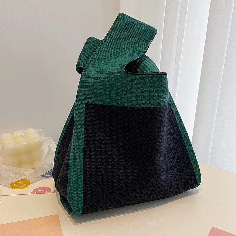 Ins versión coreana de primavera y verano nuevos bolsos de mujer, bolsos de mano, bolsos de punto de nicho simples, bolsos de chaleco, bolsos de mensajero