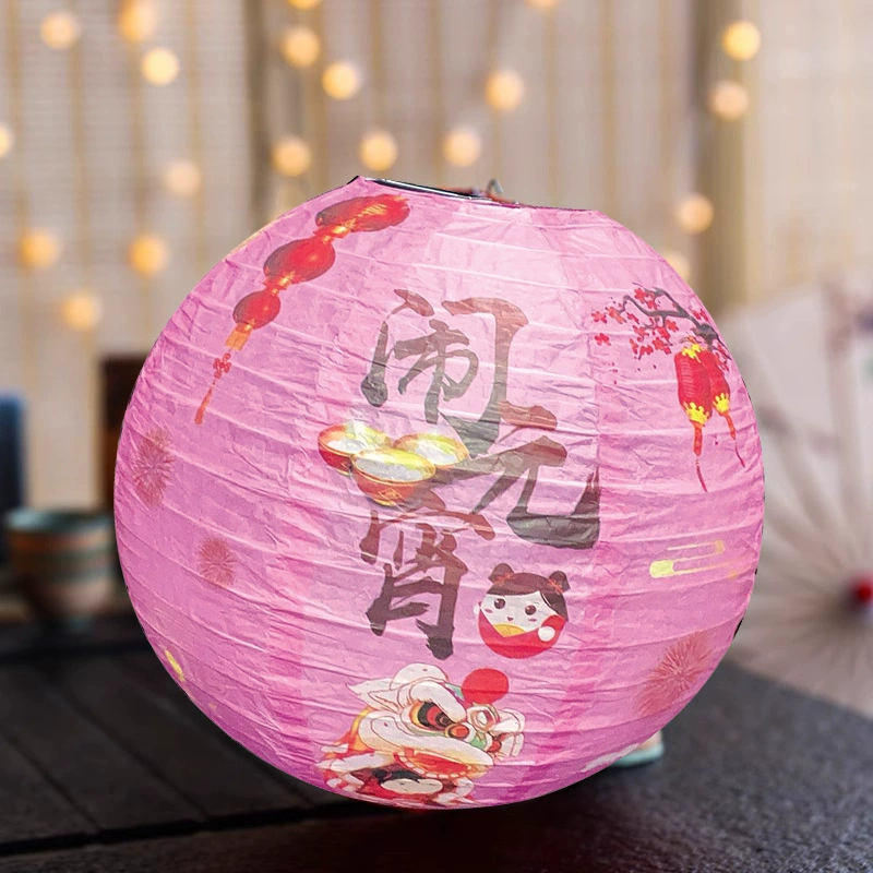 2025 New Style Fortune Mid-Autumn Festival National Style Lanterns National Day Decoration Handmade Lanterns Shopping Mall Window Spring Festival Lanterns