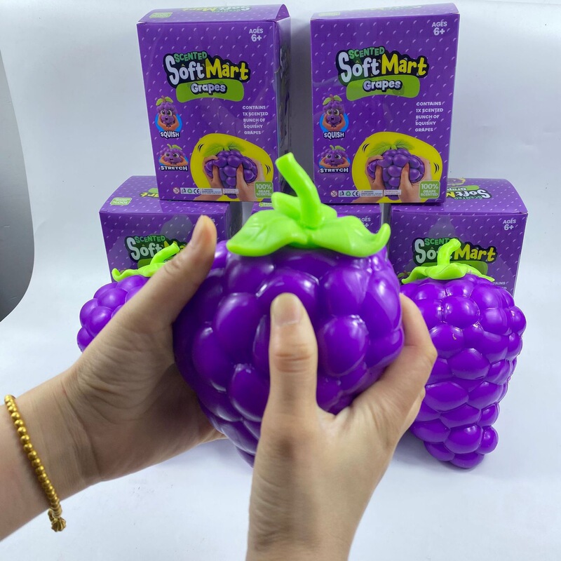 Popular Toy Trending on Social Media, Super Large Purple Grape Stress Relief Toy, Tpr-Filled Flour Grape Popular Toy Trending on Social Media, Super Large Purple Grape Stress Relief Toy, Tpr-Filled Flour Grape