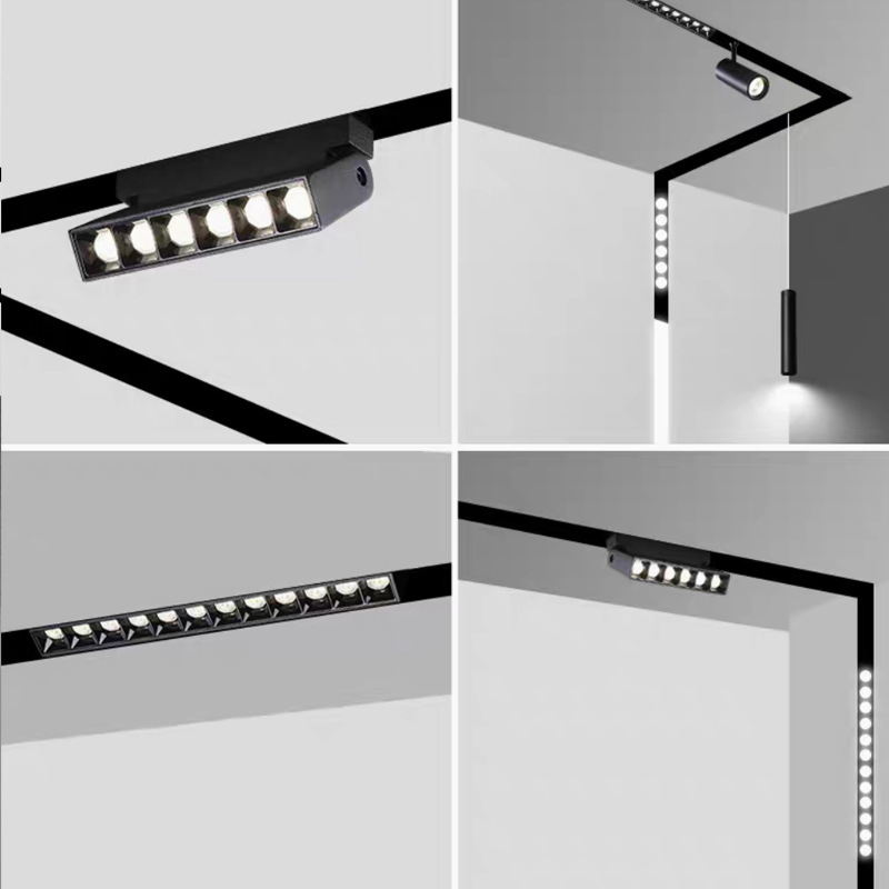 Espectro completo sin lámpara principal lámpara de órbita de absorción magnética incrustada LED foco plegable lámpara GeShan lámpara Zhongshan iluminación luz de inundación