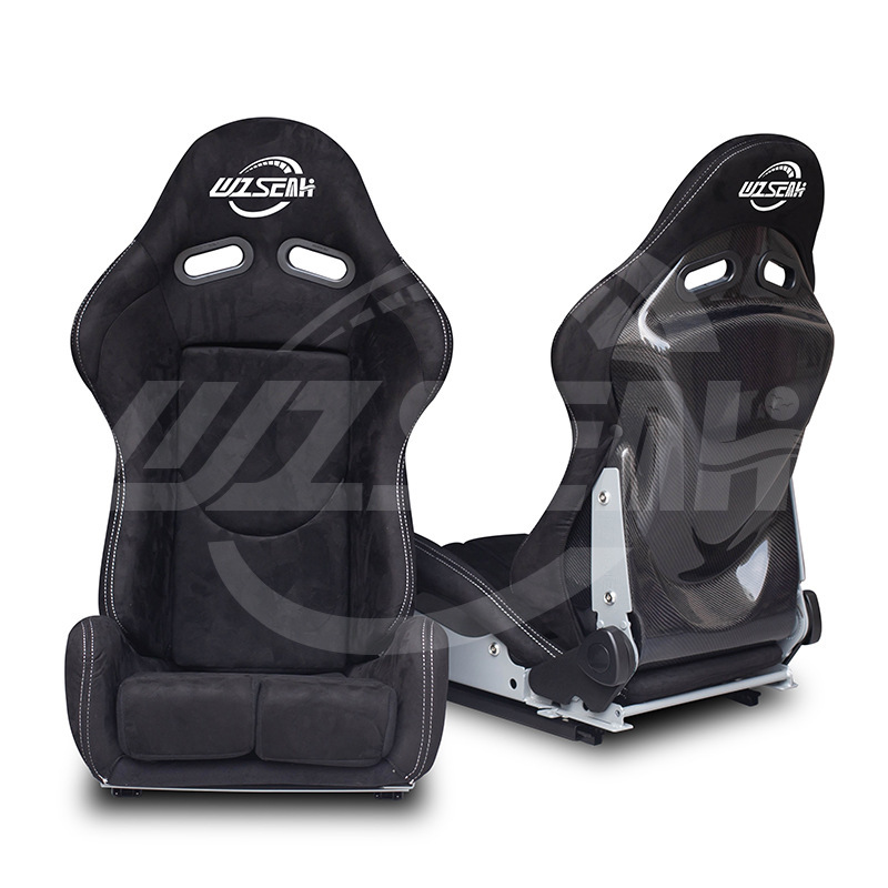 Factory Wholesale Suede Carbon Fiber Racing Seats Adjustable Backrest Car Modified Seats