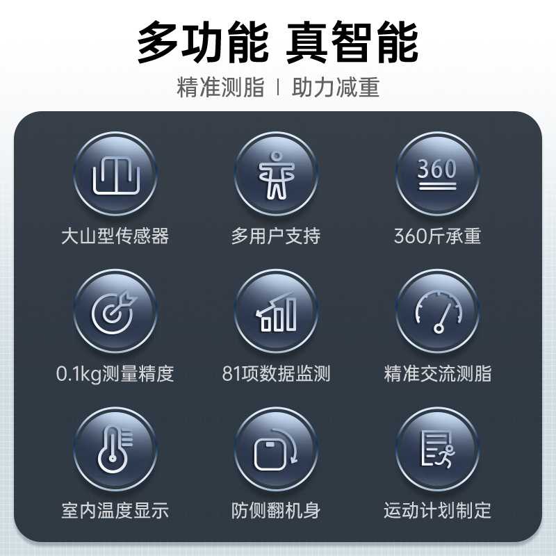 Konka body fat electronic scale household small accurate smart dormitory body scale durable rechargeable weight scale