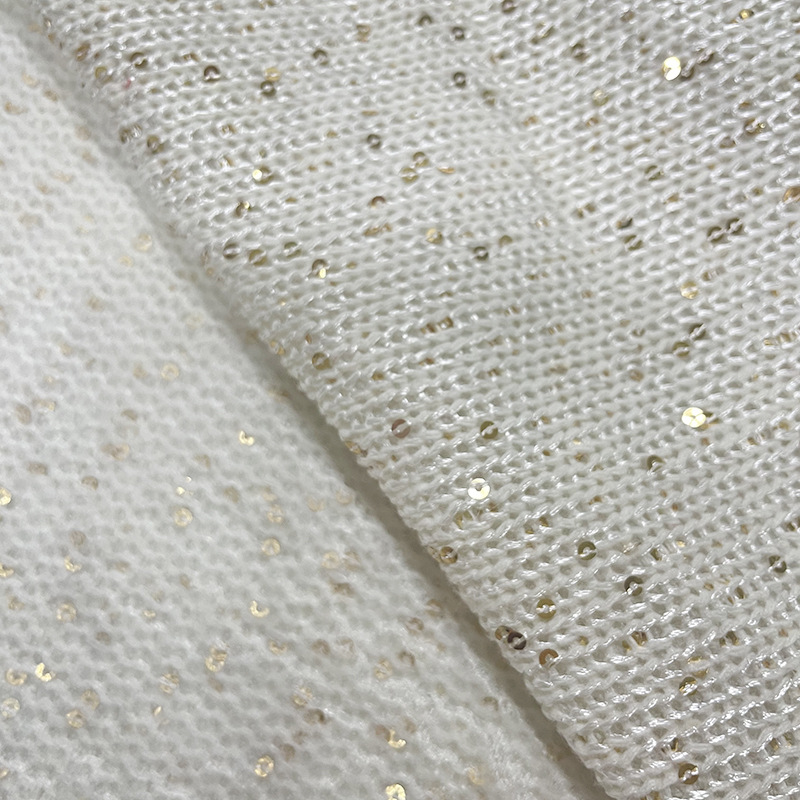 Hilo grueso para manualidades textiles para el hogar, tela de decoración navideña, tela de lana, bordado de lentejuelas, hilo dorado y plateado, tela jacquard de moda, estilo vintage