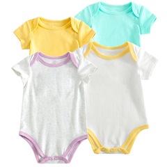 多款圖案嬰兒連體衣夏季01周歲寶寶衣服短袖包屁衣爬行服初生哈衣