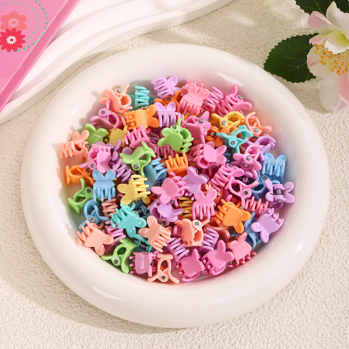 Niños pequeños clip de agarre de color niñas bebé lindas tarjetas de cabello princesa tocado pequeño clip mini clip