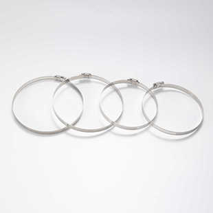 Supply stainless steel throat hoop clamp American communication hoop new air pipe hoop electric pole Chinese and American throat hoop wholesale