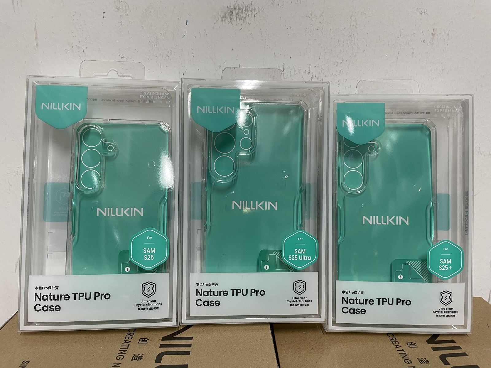 NILLKIN para Samsung S25 Ultra Case de teléfono celular cubierta transparente de absorción magnética contra caídas cubierta trasera de todo incluido s25