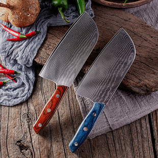 Damascus steel small kitchen knife high hardness sharp VG10 household slicing knife women's stainless steel cross-border foreign trade knife