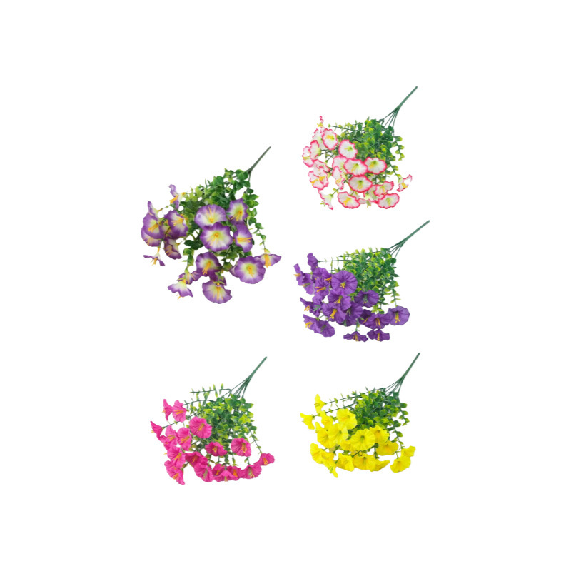 Artificial Flowers Bouquet Violet Eucalyptus Flower Decor Home_voghion.com