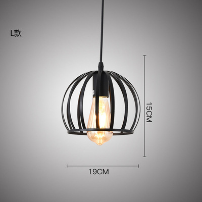 Restaurante creativo comedor lámpara de mesa moderna personalidad simple retro pequeña lámpara pasillo lámpara colgante bar lámparas de estilo industrial