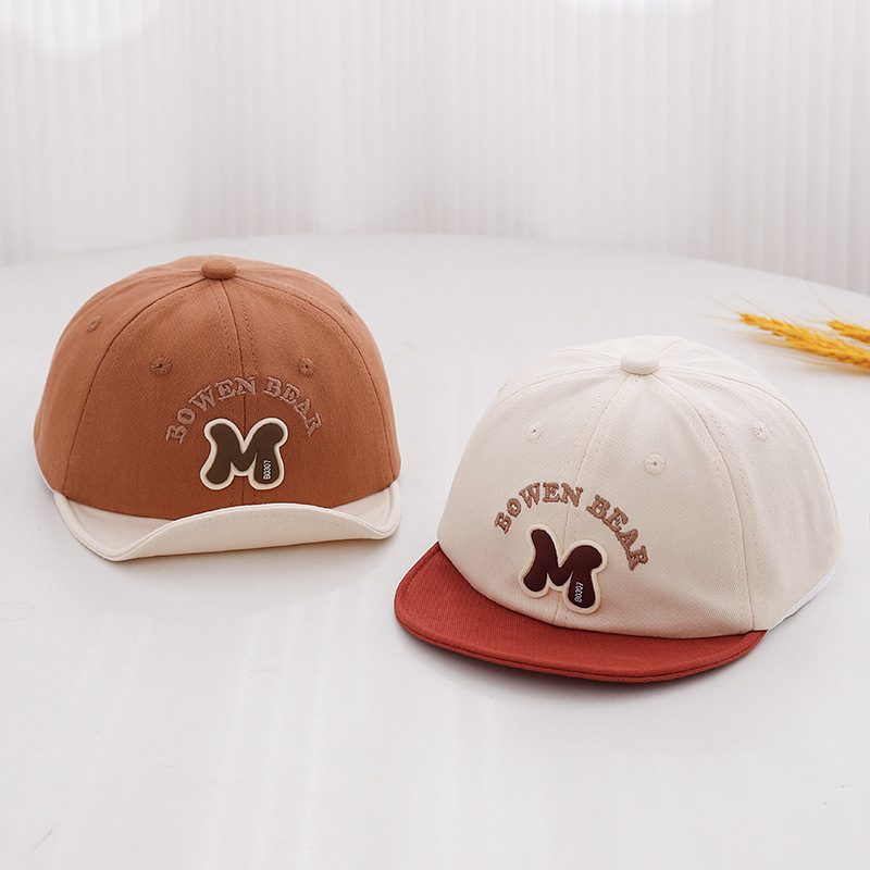 Sombreros para bebés otoño y invierno para niños con bordes suaves de terciopelo para niños sombreros de béisbol para bebés sombreros de boca de pato para bebés