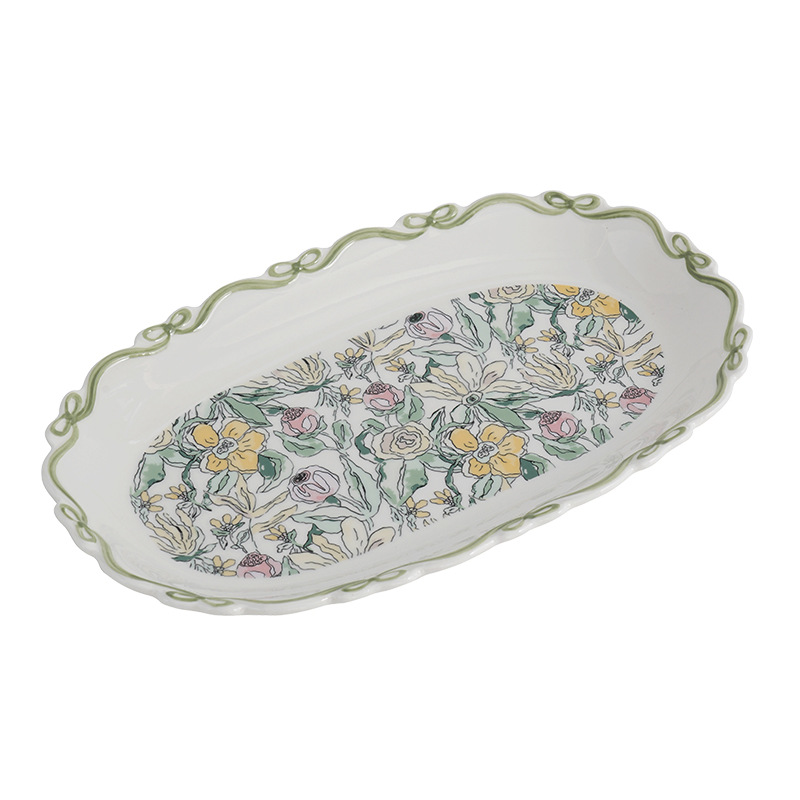 Большая рыбная тарелка размером 12,25 дюйма.