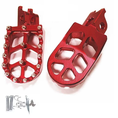Footrests Suitable for — Motorcycle pedals - red