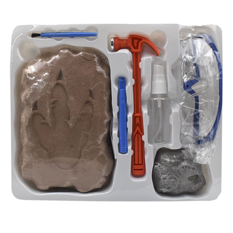 恐龙考古挖掘玩具DIY化石拼装模型儿童礼物3-7周岁儿童益智玩具