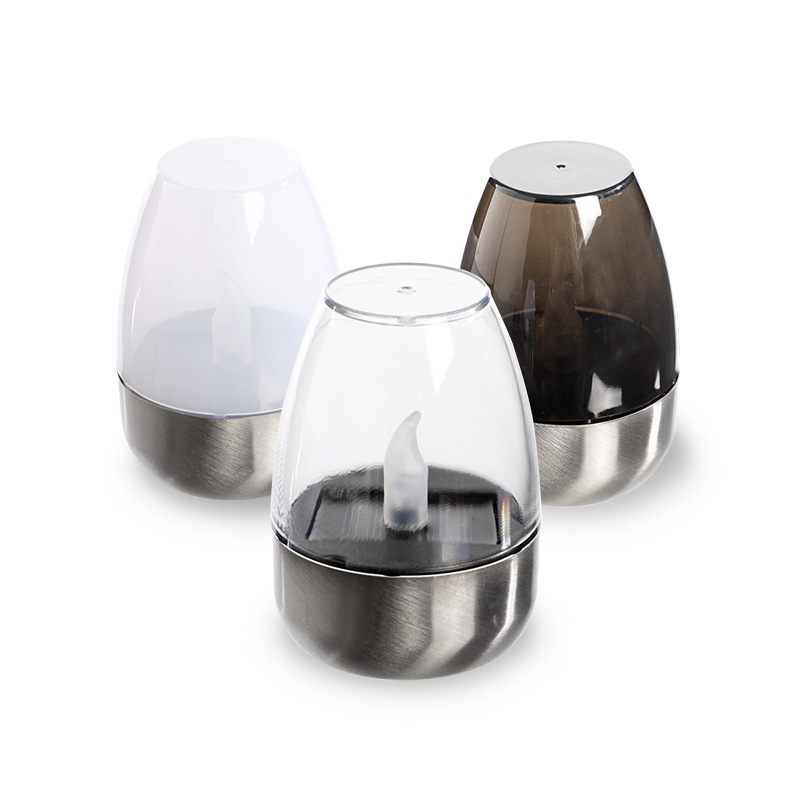 Nueva lámpara solar vela Lámpara decorativa atmósfera solar jardín lámpara al aire libre noche luz impermeable fábrica