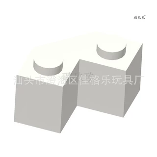 【50G起订】跨境MOC国产积木乐兼容高87620小颗粒 2×2斜角多面砖
