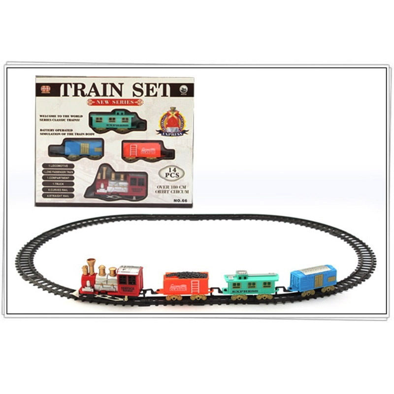 Cross-border children's Christmas train toy kindergarten early education electric track train toy gift suit