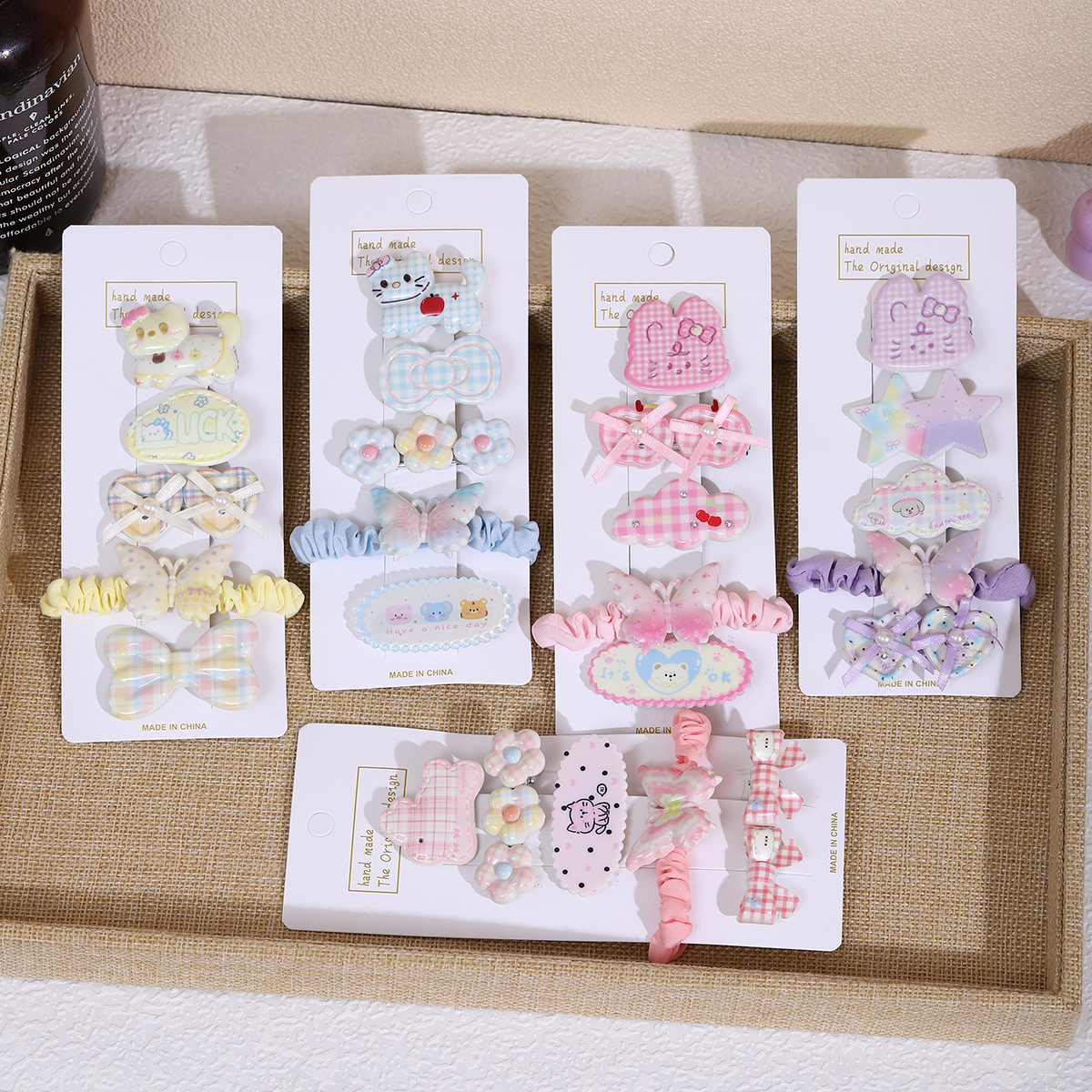 Horquilla de dibujos animados para niños, clip bb para bebé, tocado de cuerda para el cabello de niña, pequeña princesa, clip lateral lindo, flequillo, horquilla rota image 1