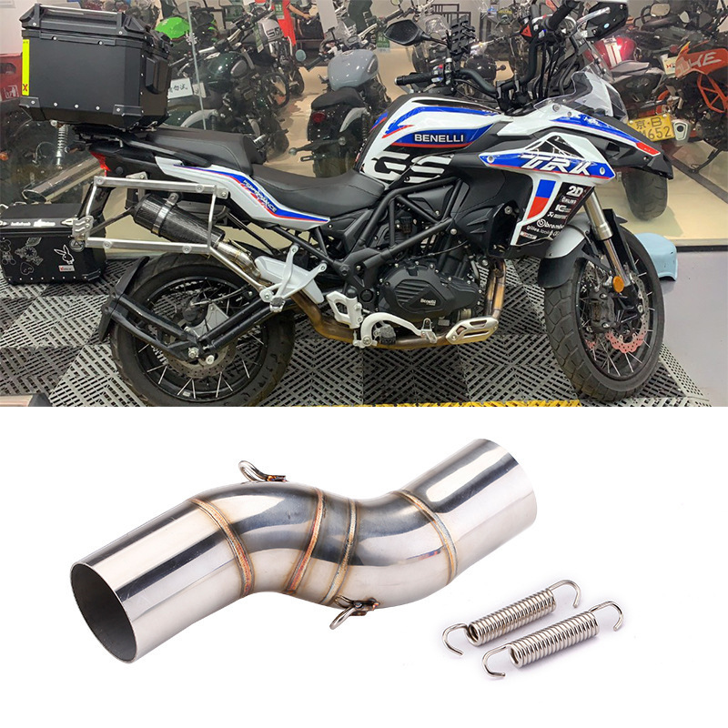 Applicable to Benali TRK 502X domestic tension special high exhaust pipe middle section tail section modification lossless straight Upper
