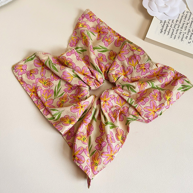 Pastoral Style Pastoral Women's Flower Cloth Hair Tie