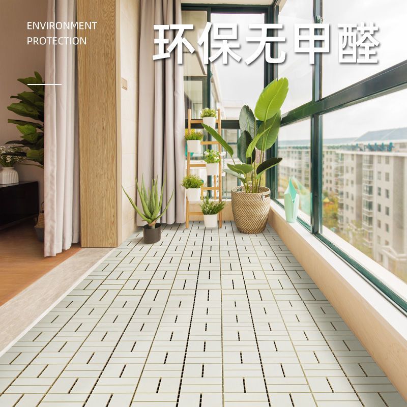 Piso de Madera Plástica Ensamble para Exterior Anticorrosivo para Balcón y Jardín image 5