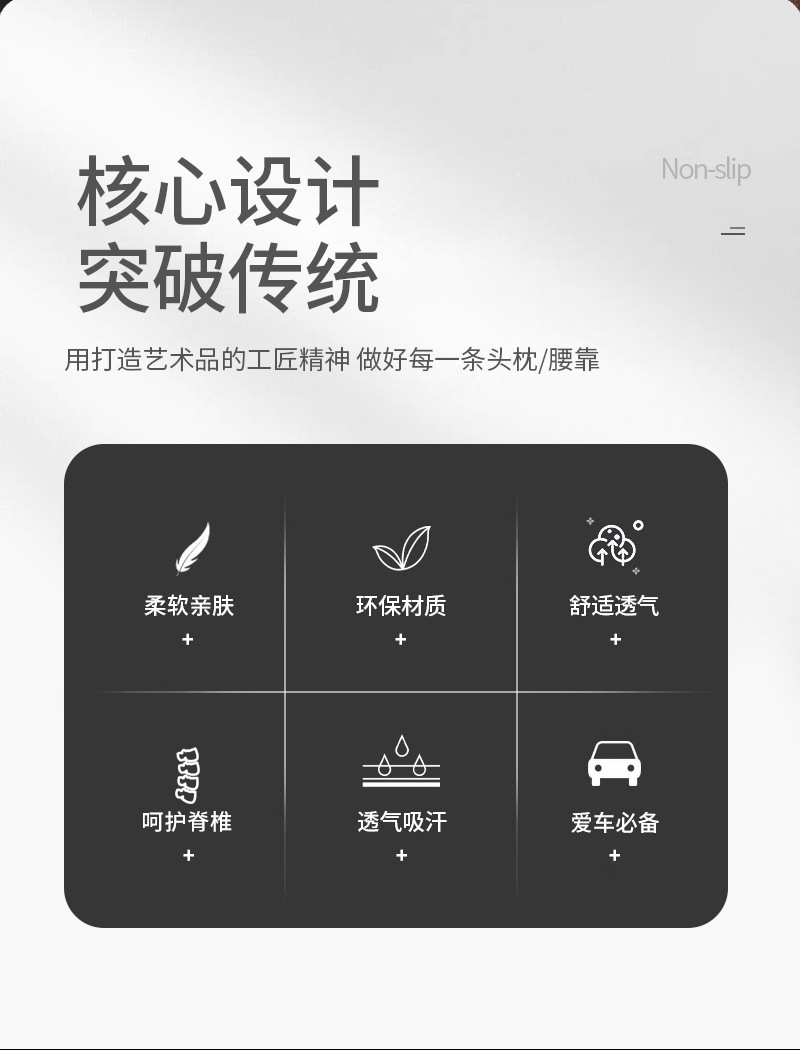 Car Headrest Lumbar Cushion Memory Foam Car Cushion Lumbar Back Cushion Lumbar Pillow Back Cushion Car Neck Pillow Cushion