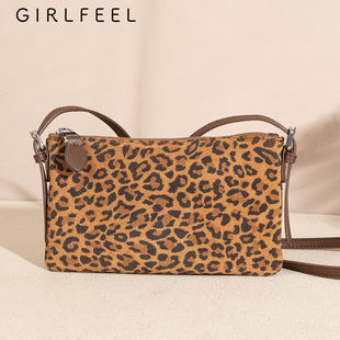 歌菲妮 Leather autumn retro matte one-shoulder bag, shoulder bag