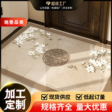 中式入户门地垫进门门口专用脚垫可擦免洗透明门垫家用可剪裁地垫