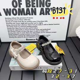 艾尼狗法式玛丽珍小皮鞋女童软底春秋季单鞋时尚小皮鞋一手码批发