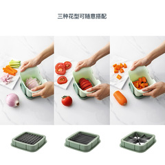 Multifunctional dicing, slicing, and straining machine for fruits and vegetables, suitable for cross-border e-commerce, foreign trade, and export.