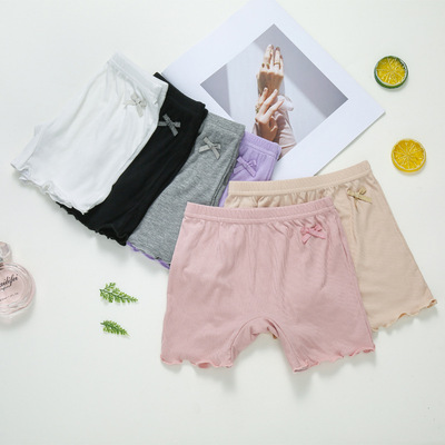 girl Add file Safety trousers summer 2021 new pattern baby modal Anti emptied Leggings children Three minutes of pants