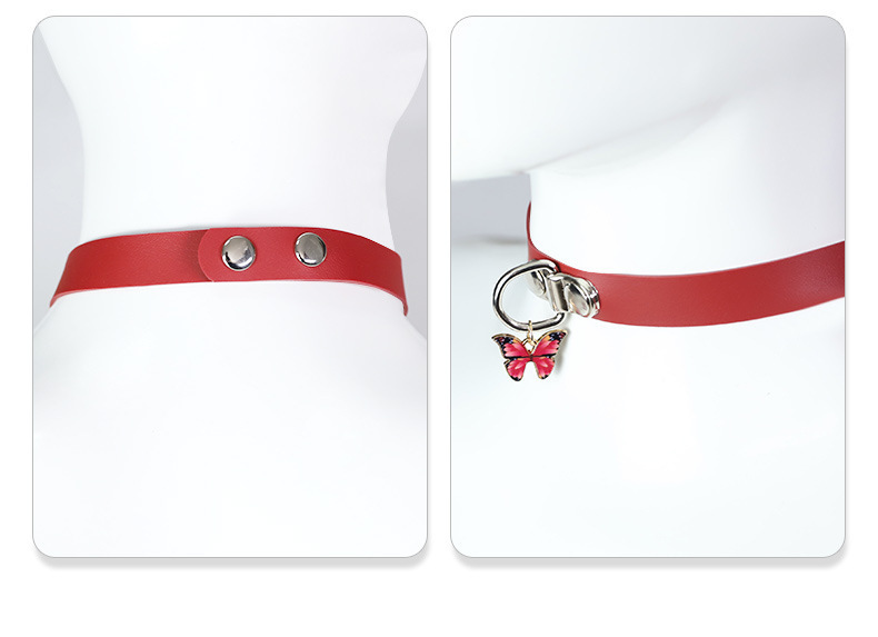 Silicone Collar with Bell and Chain for Adult Role-Play — detail image 2