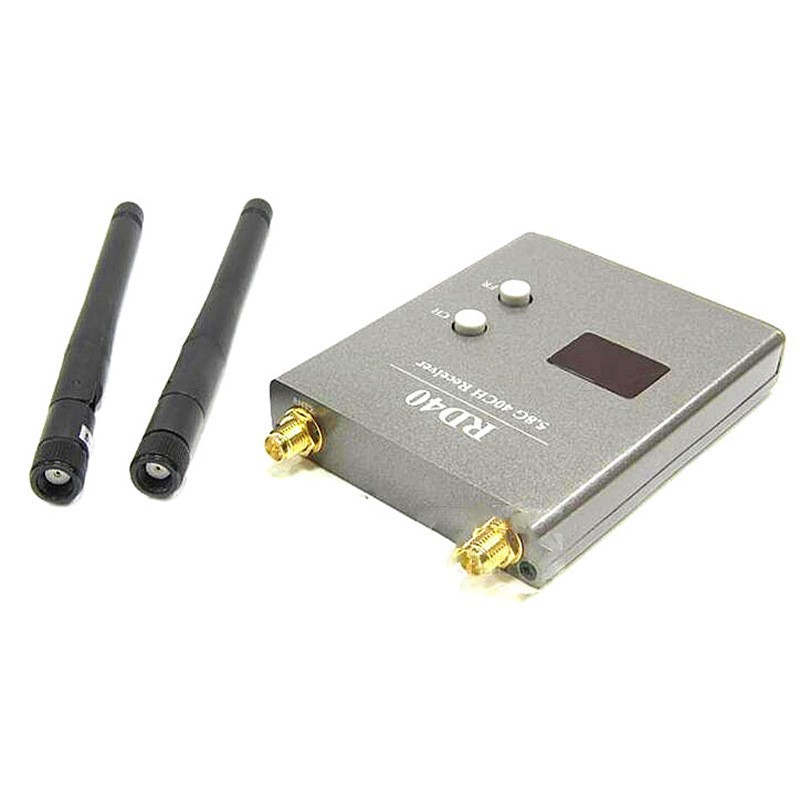 RD40 5.8G 40CH无线音视频分集 图传接收机 双天线 高灵敏 FPV