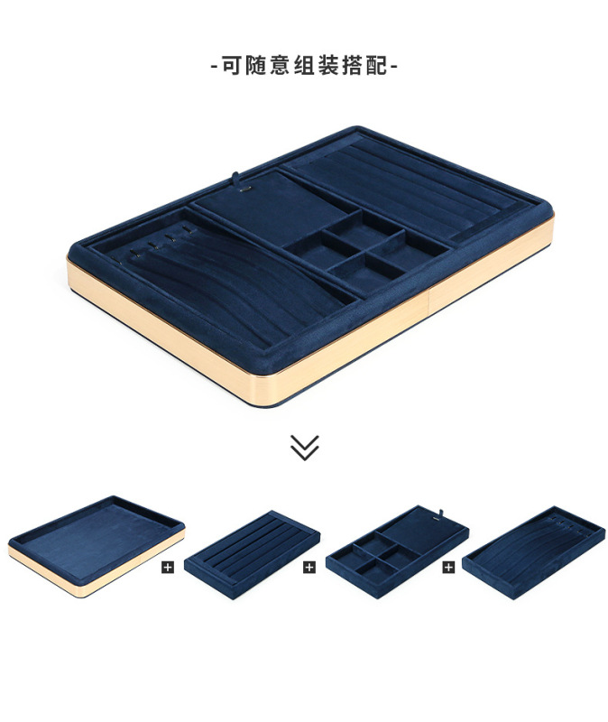 B001-(25-838)藍色絨感皮金屬盤(旭躍)詳情_15