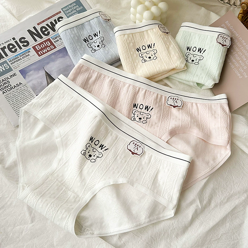 Жаккардовые хлопчатобумажные трусики 303 # хлопчатобумажные женские трусики хлопчатобумажные трусики