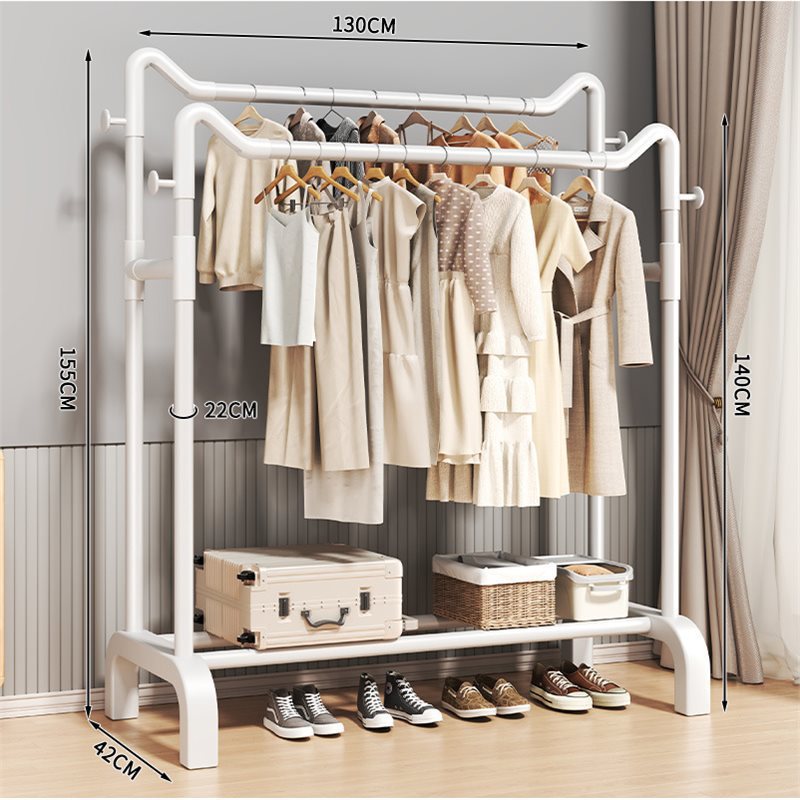 Percha de secado de ropa de piso dormitorio doméstico cuelga ropa plegable simple dormitorio interior móvil estante de sombrero de ropa fresca