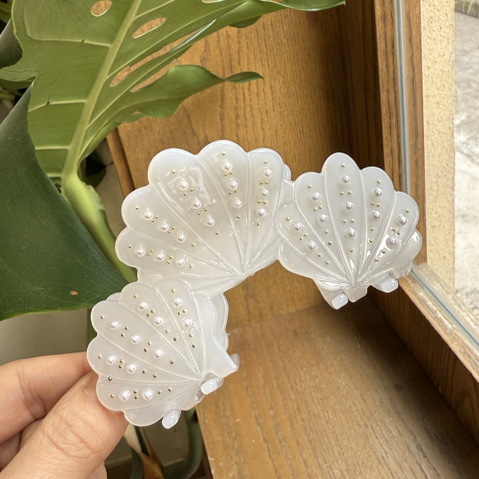 Pearl Design Vacation, Sweet Style Vacation Sweet Women's Shell Acetic Acid Sheets Pearl Hair Claws